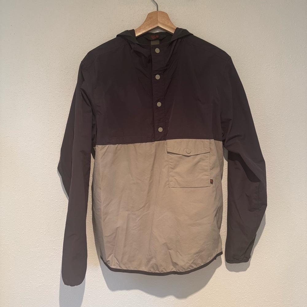 Men's Two-Tone Hooded Anorak Jacket